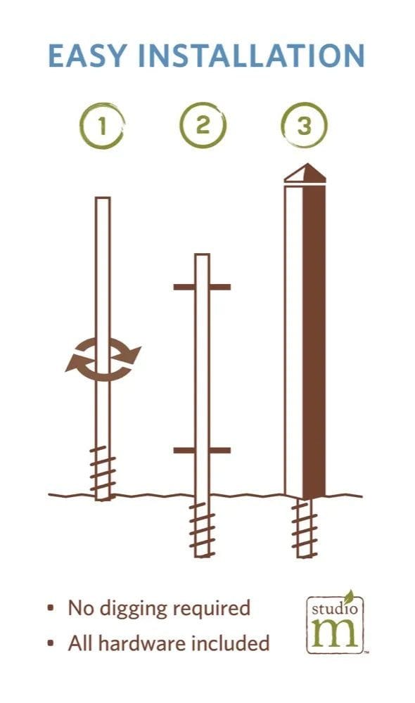 What The World Needs Art Pole 5 Feet Tall Burgess