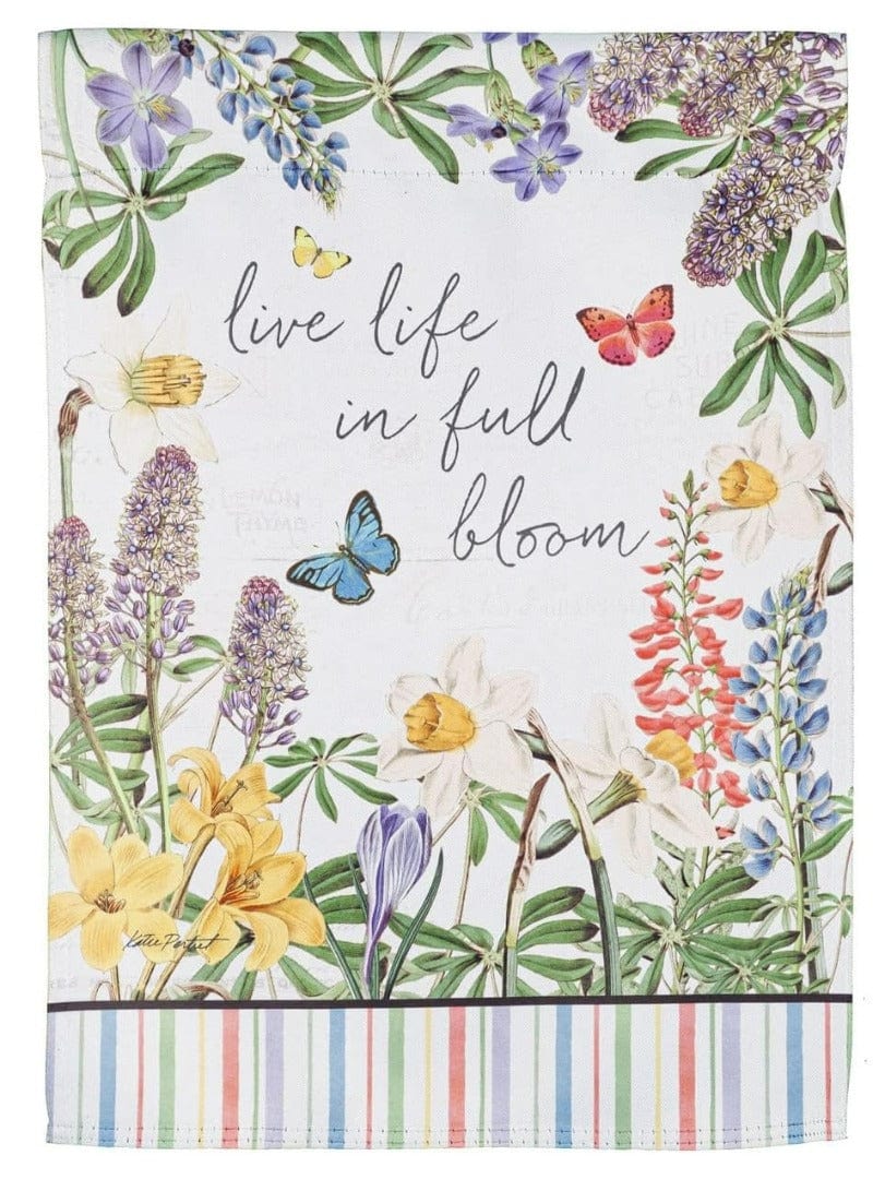 Wildflowers and Butterflies Garden Flag 2 Sided