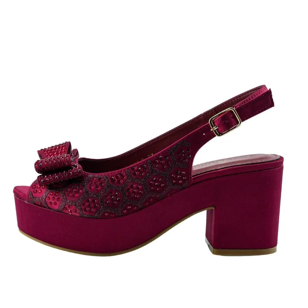 Wine Wedding High Heels Party Shoes