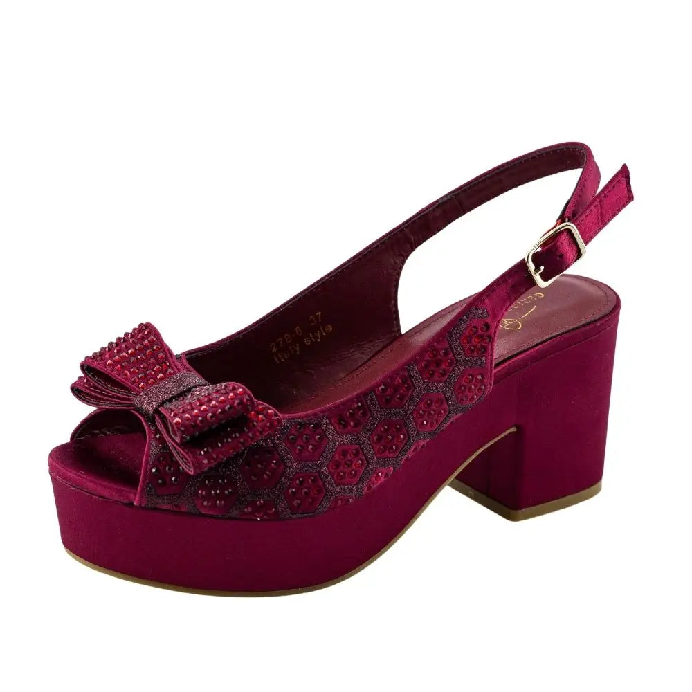 Wine Wedding High Heels Party Shoes