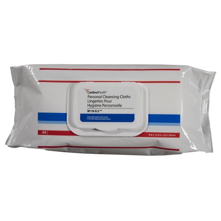 Personal Cleansing Wipe Cardinal Health™ Wings™ Soft Pack Scented 96 Count - 5399S