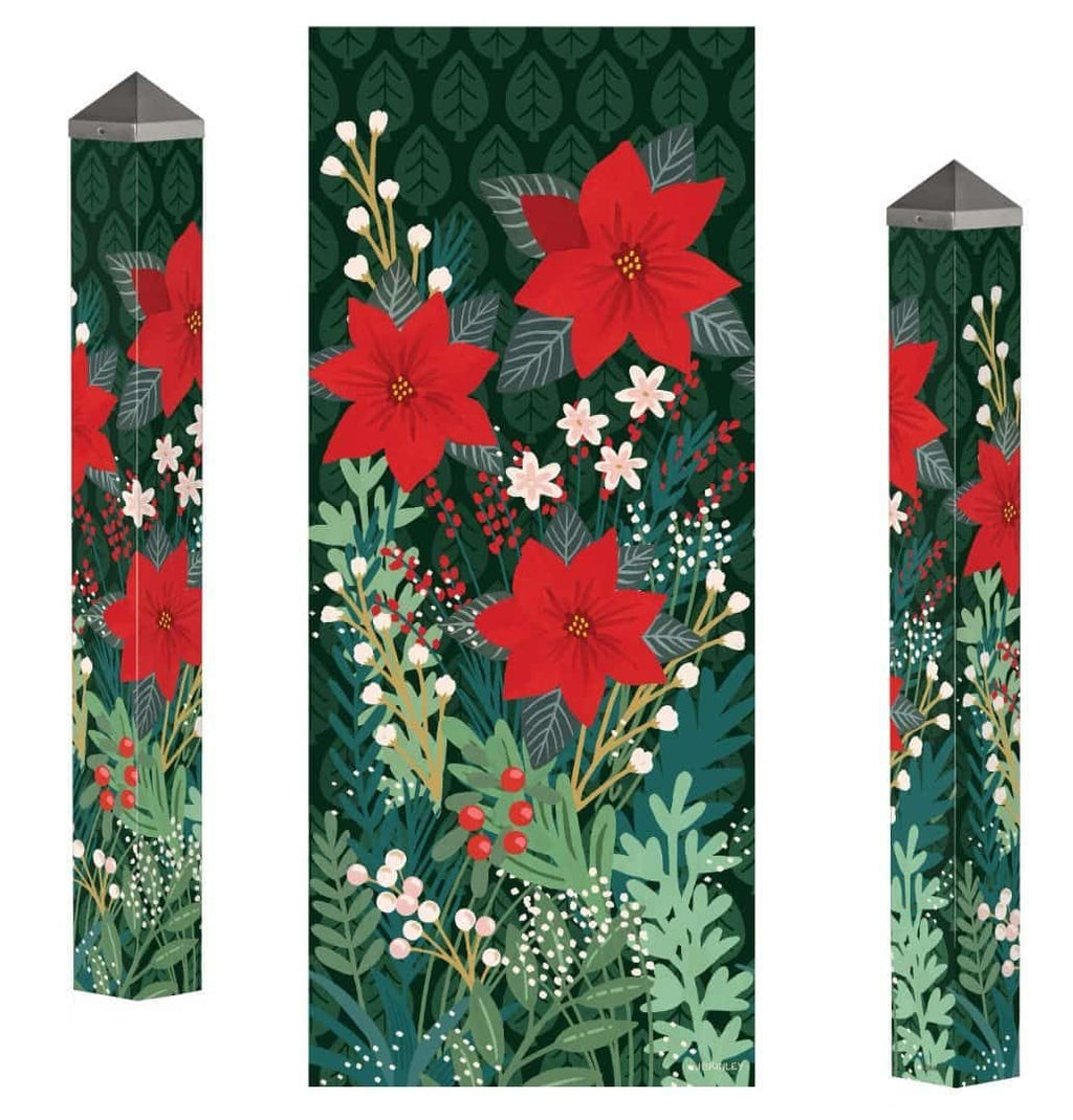 Winter Garden Art Pole 40 Inches Tall Painted Peace