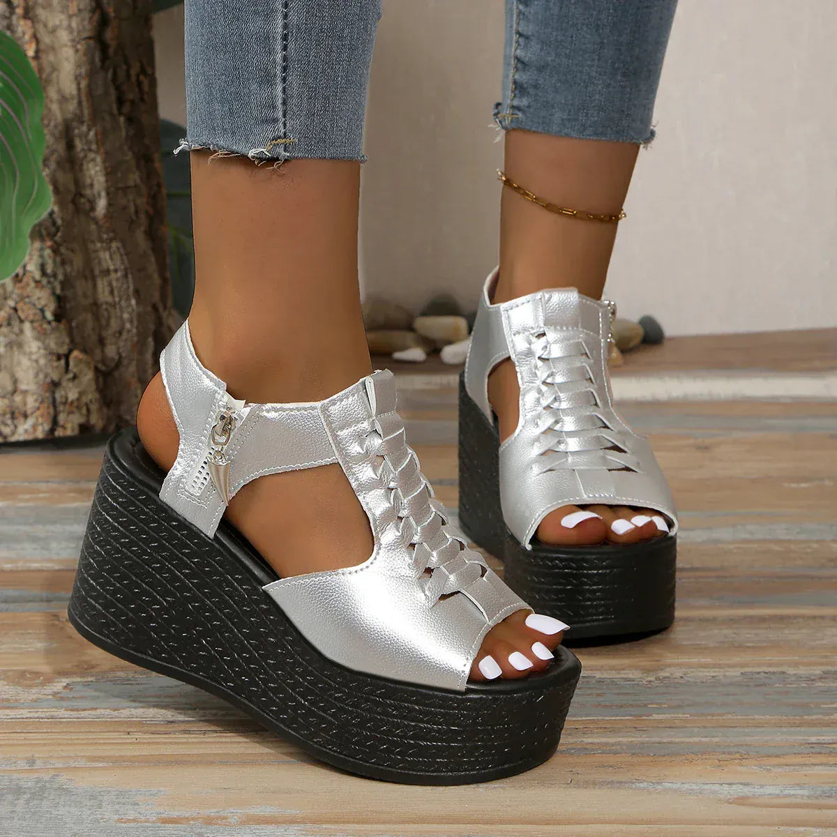 Women’s Summer Wedges Sandals – Sexy Peep Toe Platform Heels