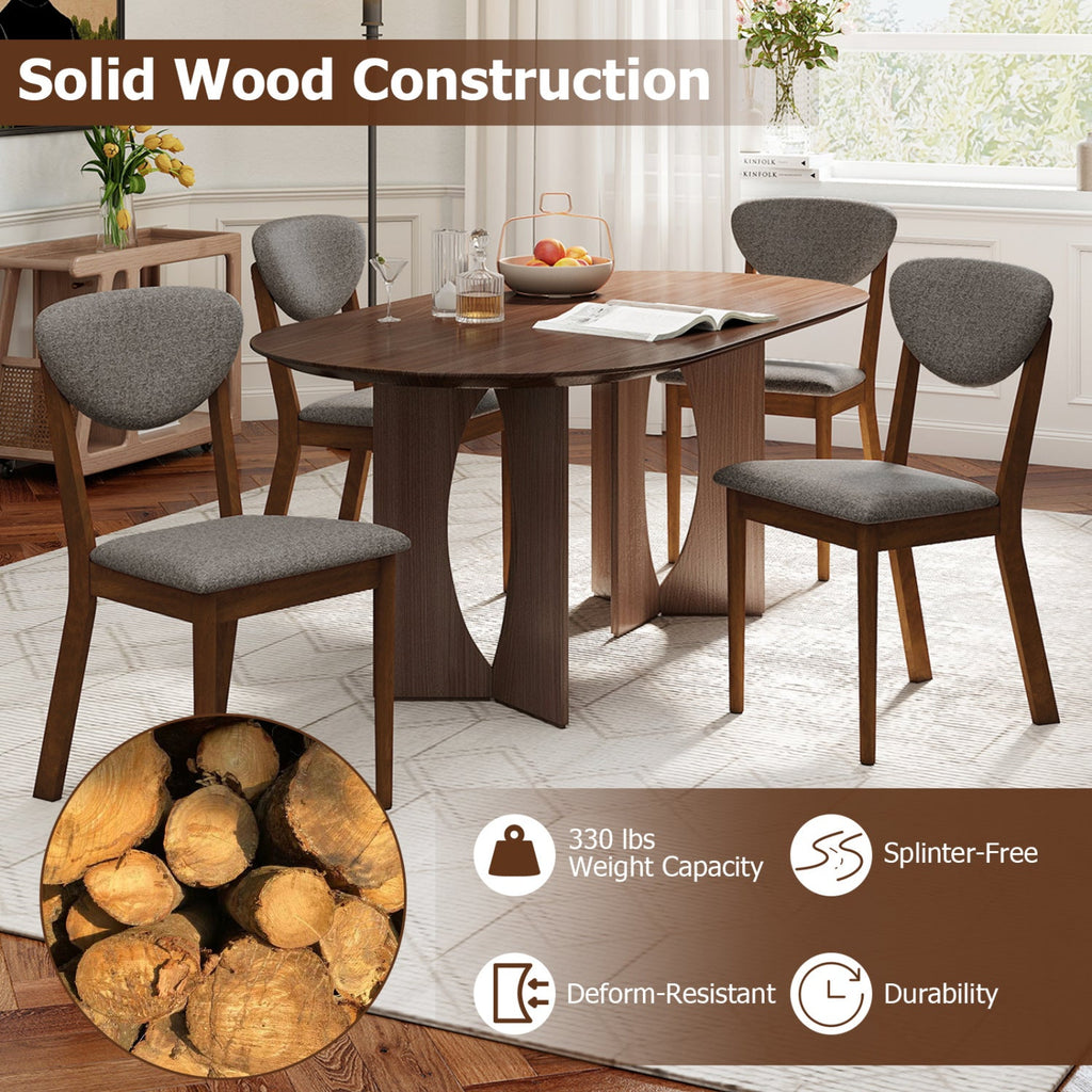 Dining Chairs Set of 4 with Padded Seats and Backrest