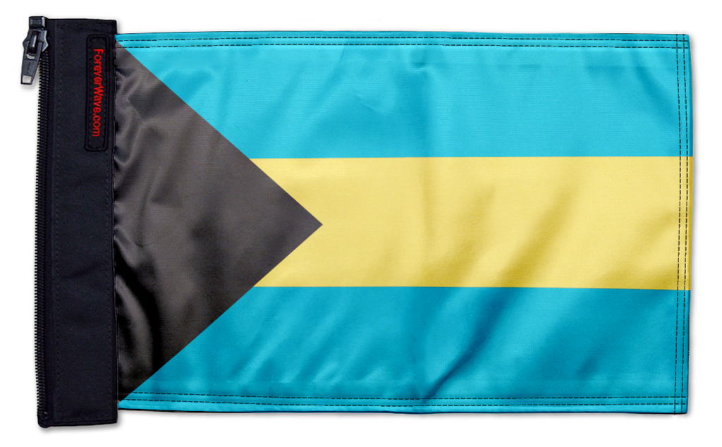 Bahamas 12"x18" Forever Wave Flag for Jeep Wrangler TJ 1996-2006