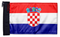 Croatia 12"x18" Forever Wave Flag for Boats