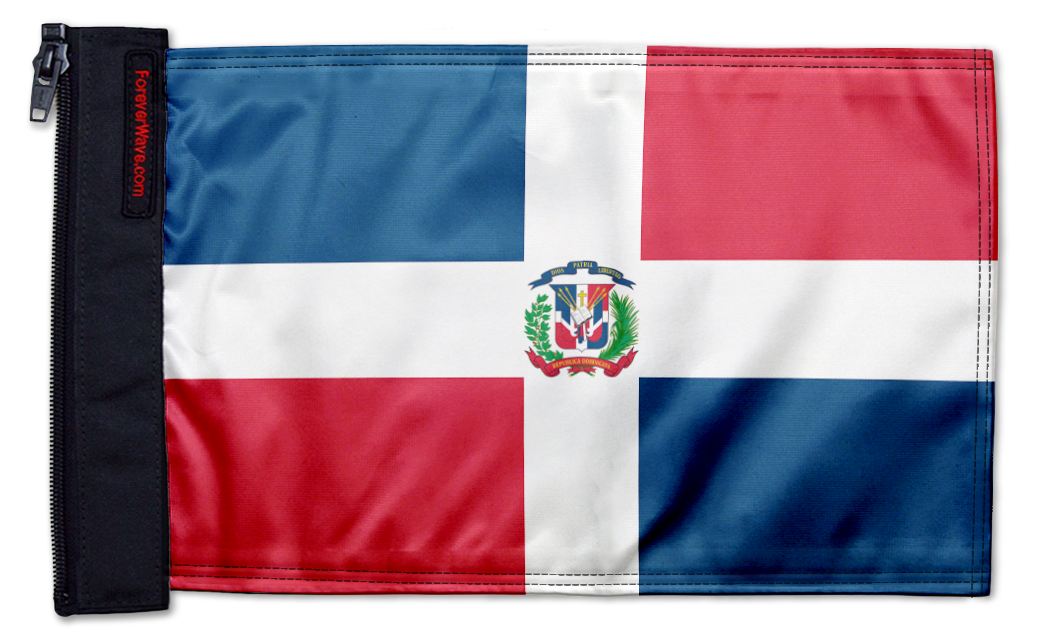 Dominican Republic 12"x18" Forever Wave Flag