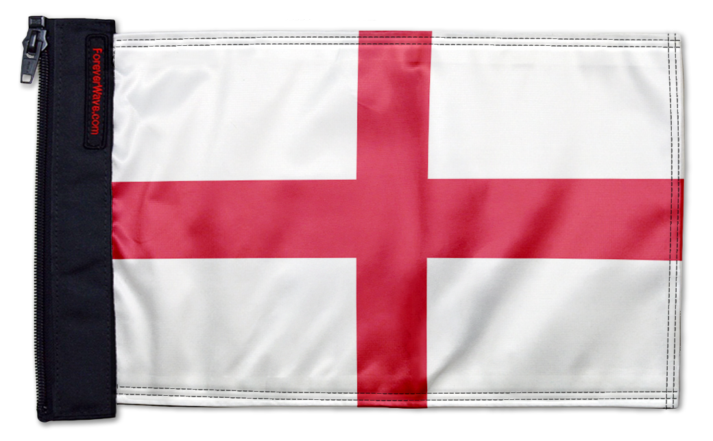 England 12"x18" Forever Wave Flag for Jeep Wrangler JK 2-Door 2007-2018