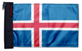 Iceland 12"x18" Forever Wave Flag for Jeep Wrangler TJ 1996-2006