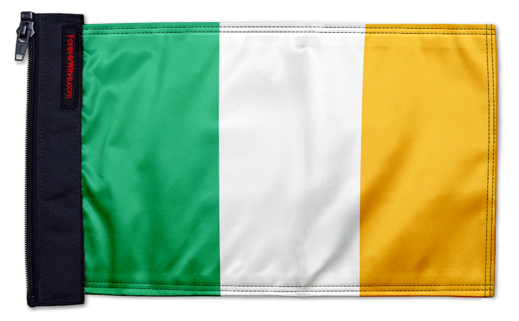 Ireland 12"x18" Forever Wave Flag for Jeep Wrangler TJ 1996-2006