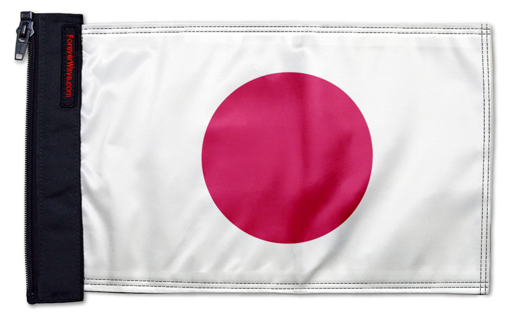 Japan 12"x18" Forever Wave Flag for Jeep Wrangler CJ-7 and CJ-8 1976-1986