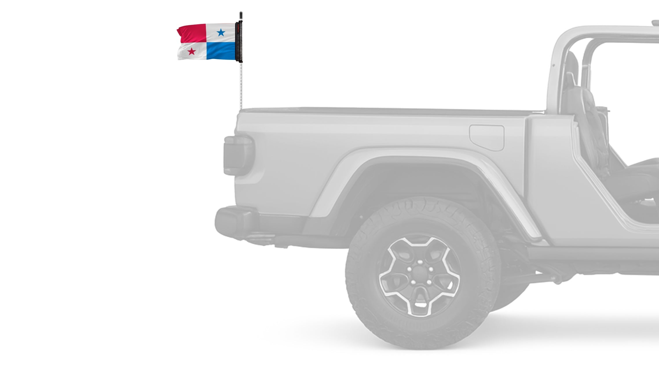 Panama 12"x18" Forever Wave Flag for Jeep Wrangler LJ 2003-2006