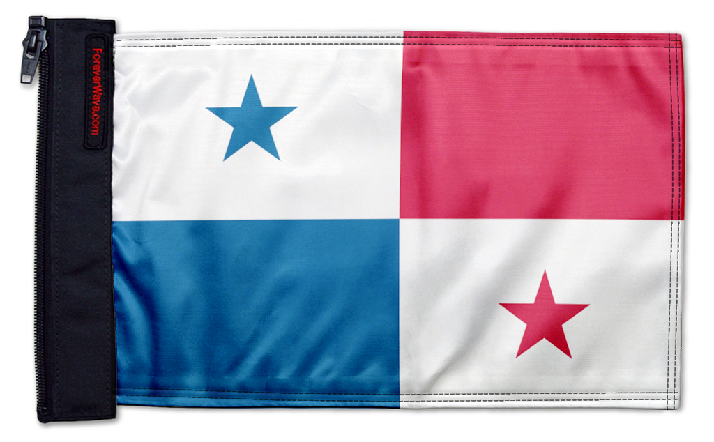 Panama 12"x18" Forever Wave Flag for Jeep Wrangler YJ 1986-1995