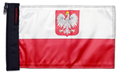 Poland 12"x18" Forever Wave Flag for Jeep Wrangler JK 2-Door 2007-2018