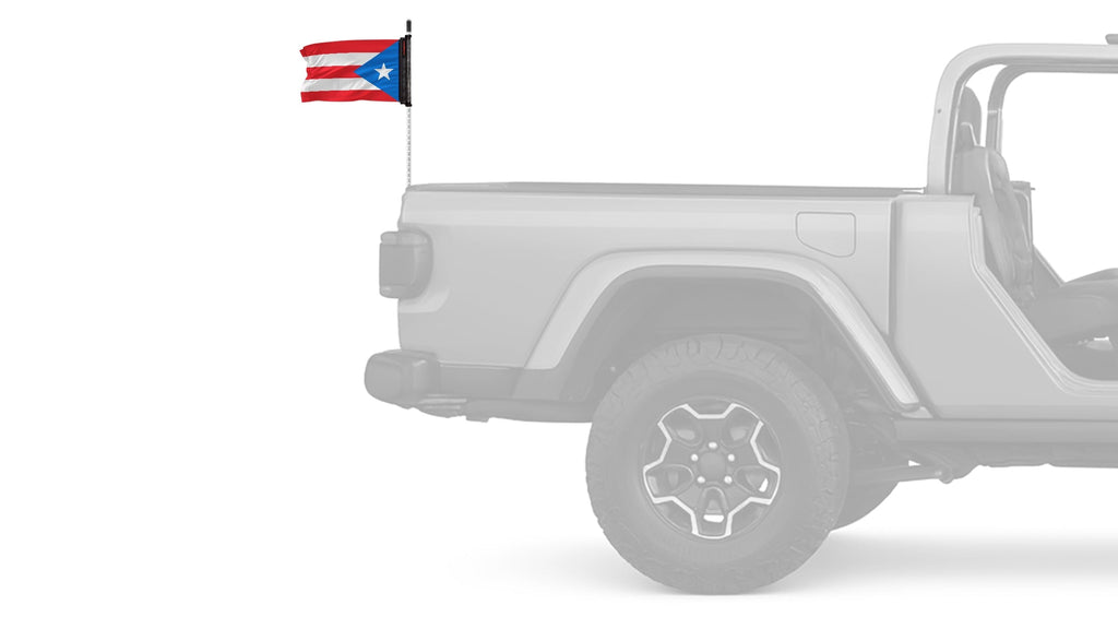 Puerto Rico 12"x18" Forever Wave Flag for Jeep Wrangler LJ 2003-2006