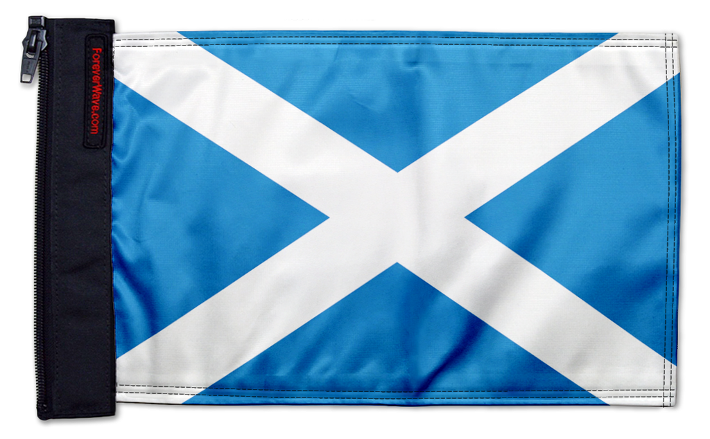 Scotland 12"x18" Forever Wave Flag for Jeep Wrangler CJ-7 and CJ-8 1976-1986