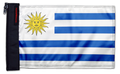 Uruguay 12"x18" Forever Wave Flag for Jeep Wrangler TJ 1996-2006