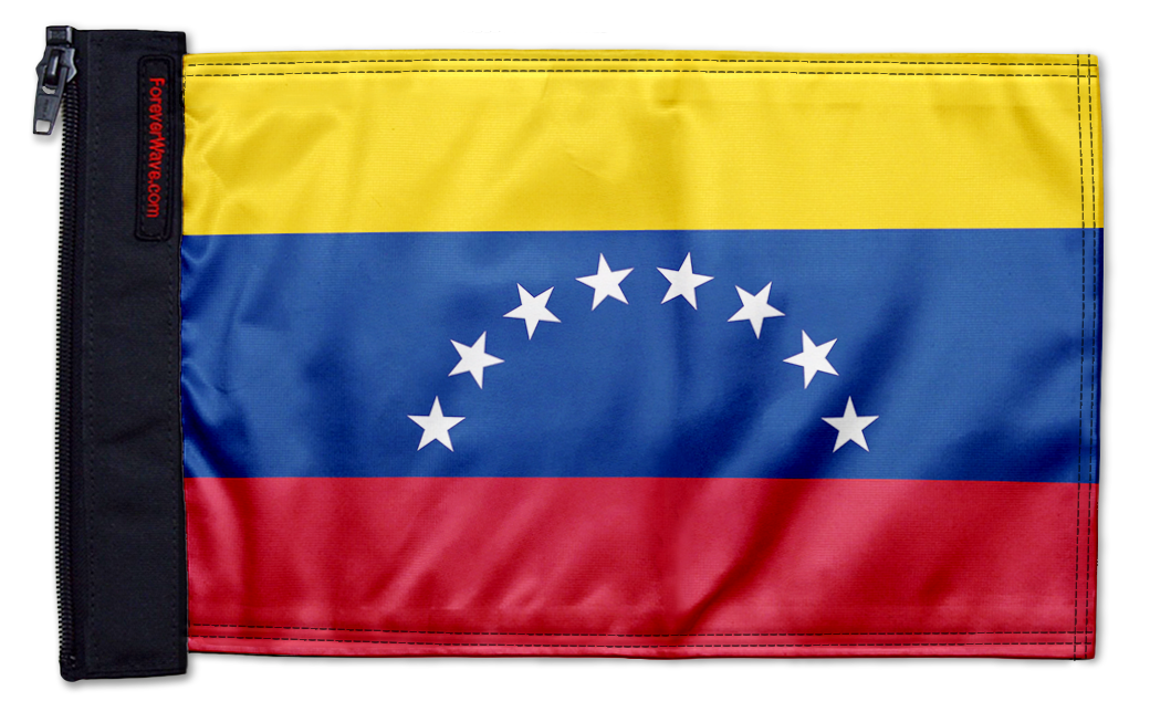 Venezuela 12"x18" Forever Wave Flag for Jeep Wrangler CJ-7 and CJ-8 1976-1986