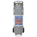 Flame King 100lb Empty Horizontal & Vertical Propane Cylinder with POL & Wheels