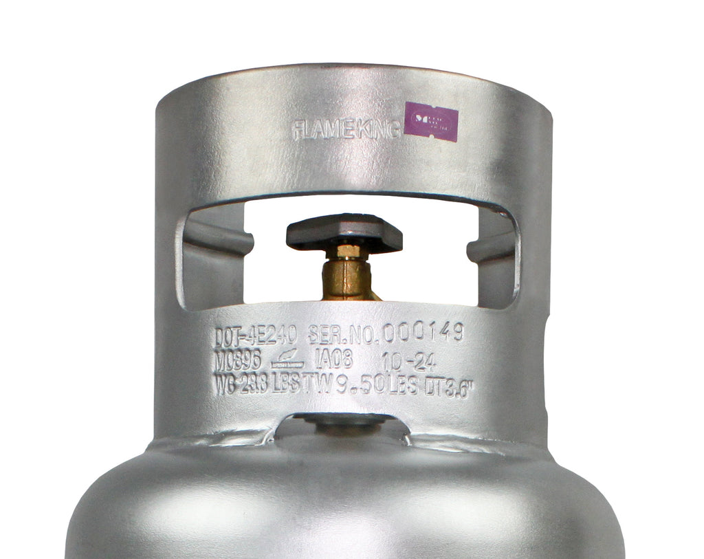 Flame King Lightweight 10lb Aluminum Propane Tank LP Cylinder with OPD