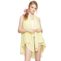 Solid Pleated Vest