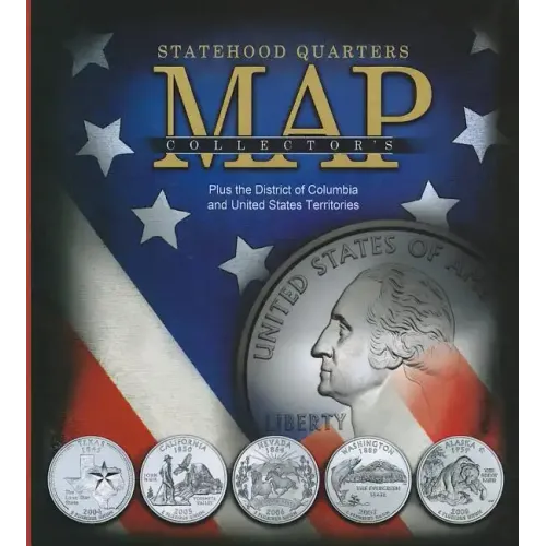 Statehood Quarters Collector's Map: Plus the District of Columbia and United States Territories - Hardcover