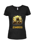 Zombees Juniors V Neck T-Shirt