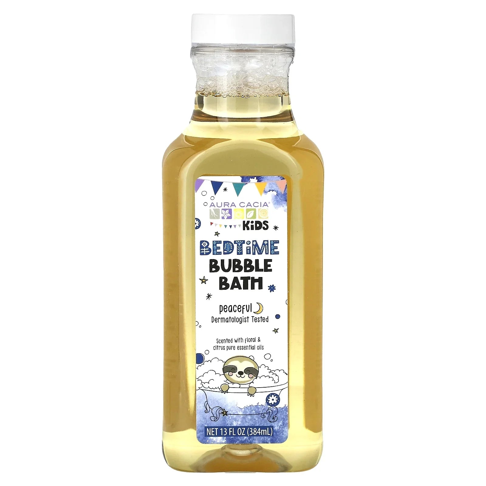 Aura Cacia Kids' Bedtime Bubble Bath, 13 fl oz - Gentle Sleep Formula