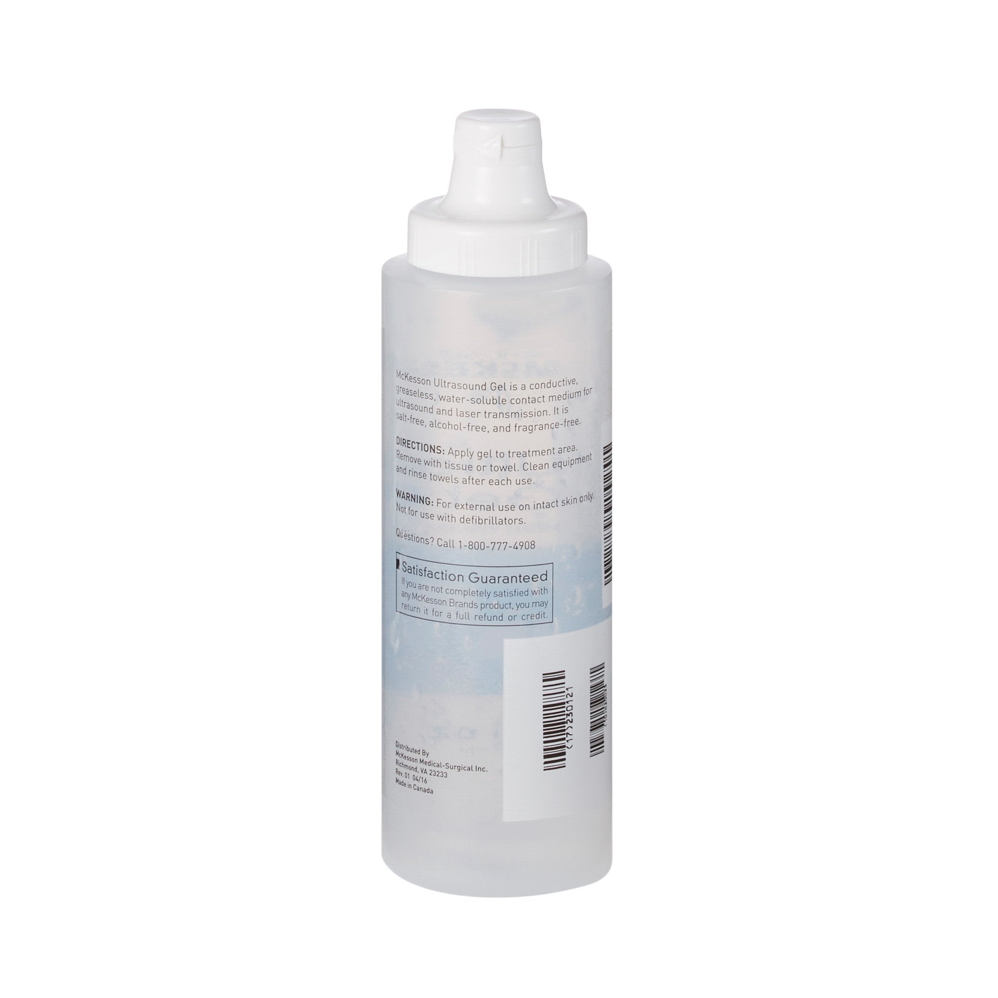 McKesson Ultrasound Gel, Clear, 250 mL Bottle, Ultrasound and Laser Transmission 4963