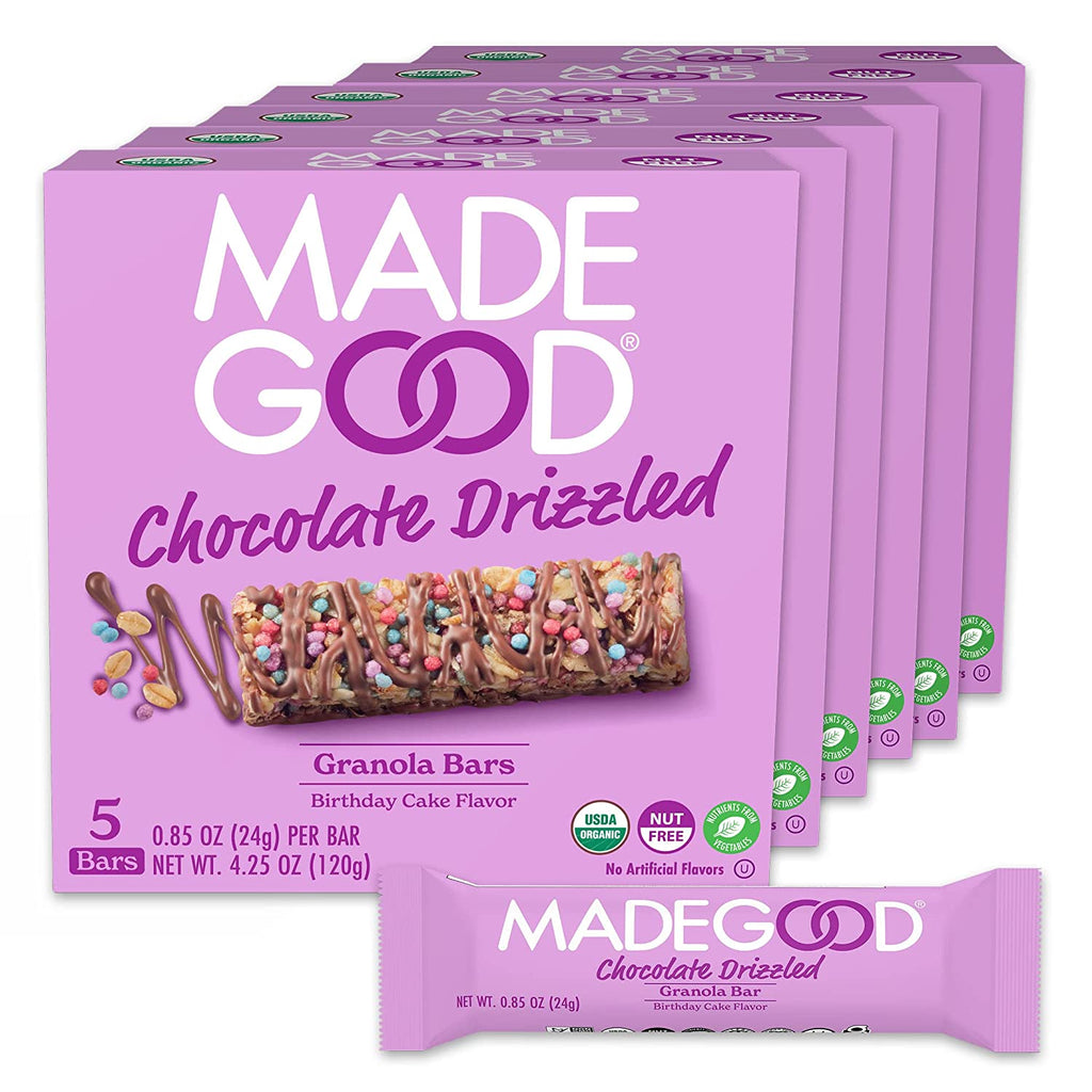 Made Good Birthday Cake Granola Bars - 5.1oz Box of 6