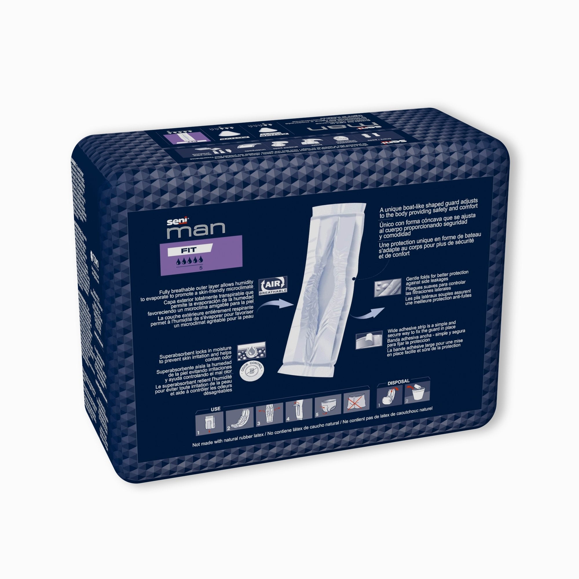 Seni® Man Fit Bladder Control Guards S-FT10-US1