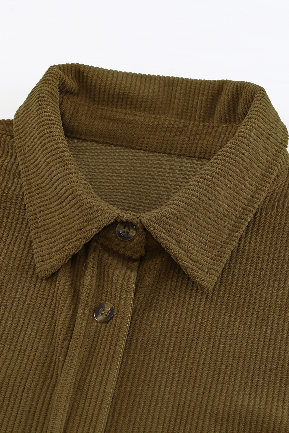 Pink Corduroy Button Pocket Shirt