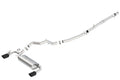 Borla 16-18 Ford Focus RS 2.3L MT AWD ATAK Catback Exhaust w/ Black Chrome Tip 140730BC