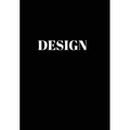 Design: Hardcover Black Decorative Book for Decorating Shelves, Coffee Tables, Desk, Bookcase, Living Room, Office, Home Accents - Hardcover
