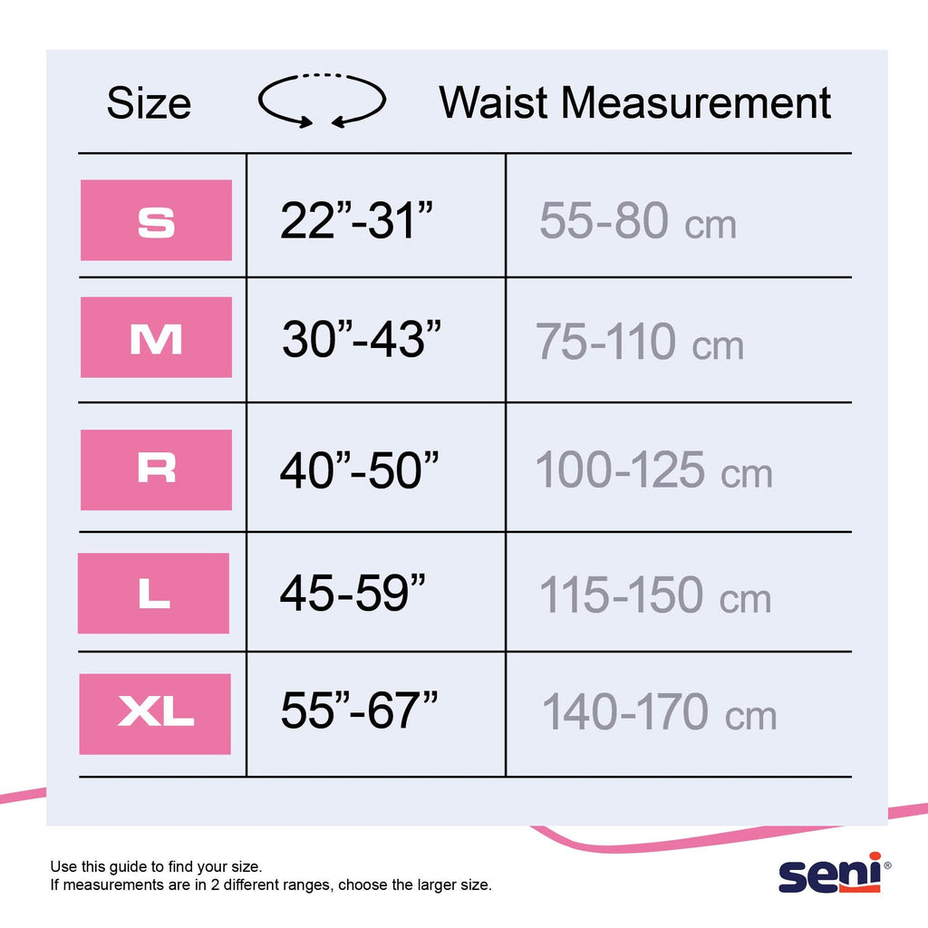 Seni® Super Quatro Severe Absorbency Incontinence Brief, Medium S-ME10-BQ1