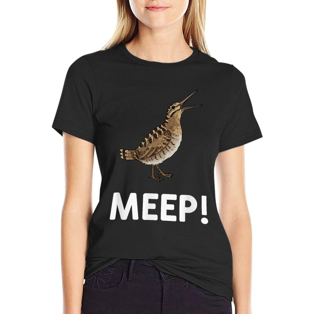 Meeb Meme Bird Saying Meep Bird American Woodcocks Meep  Breathable T-Shirt