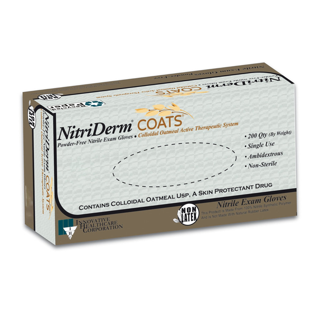 NitriDerm® Coats® Nitrile Exam Glove, Medium, White 125202