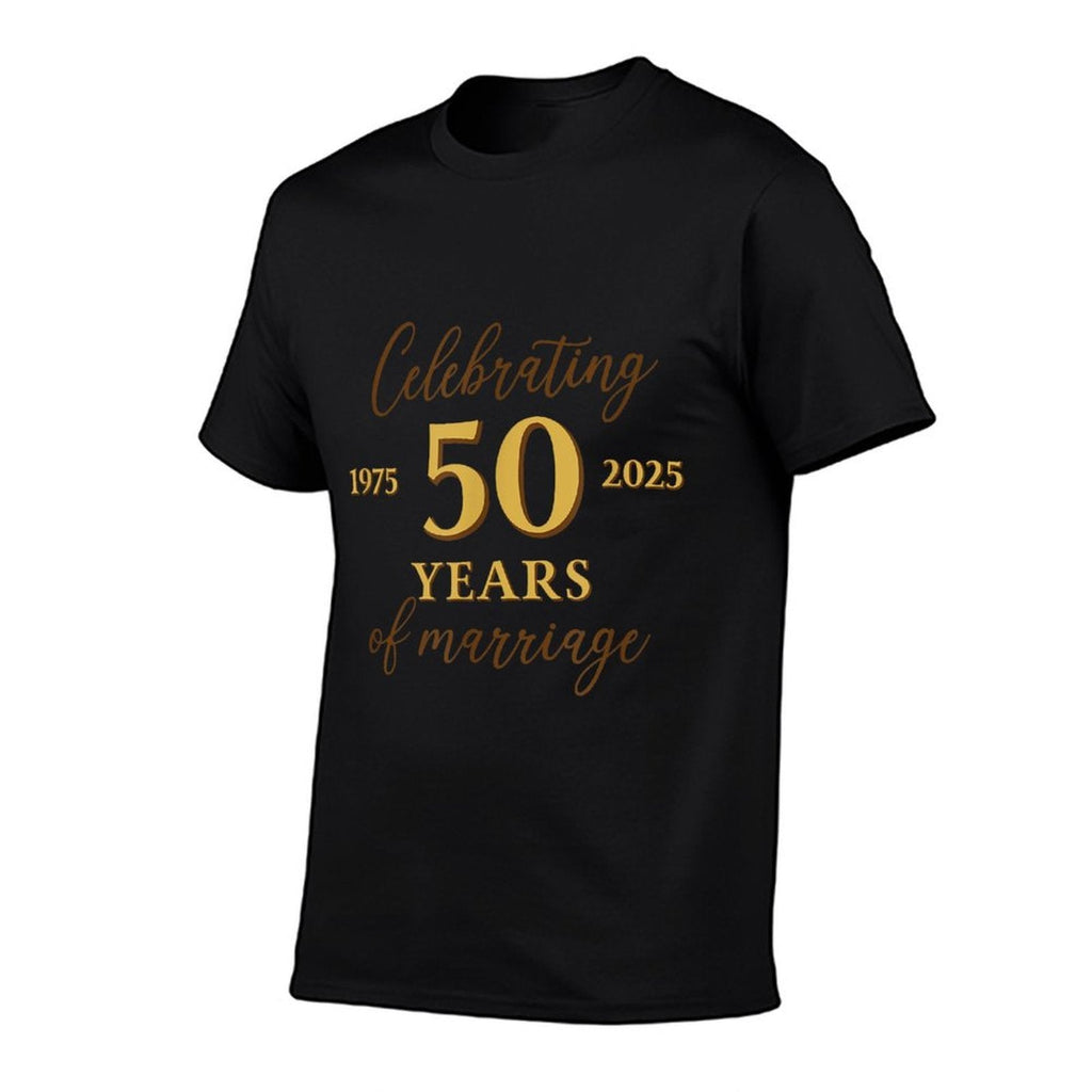 Funny 50 Years of Marriage 1975 50th Wedding Anniversary  Summer-ready Fabric T-Shirt