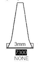 Ear Speculum Tip Round Tip Plastic 3 mm Disposable 7300