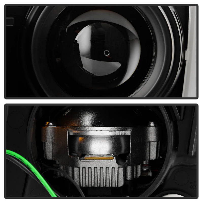SPYDER 14-17 Toyota Tundra(SR/SR5) Light Bar Projector Headlights - LED - Black PRO-YD-TTU14AP-BK 5088055