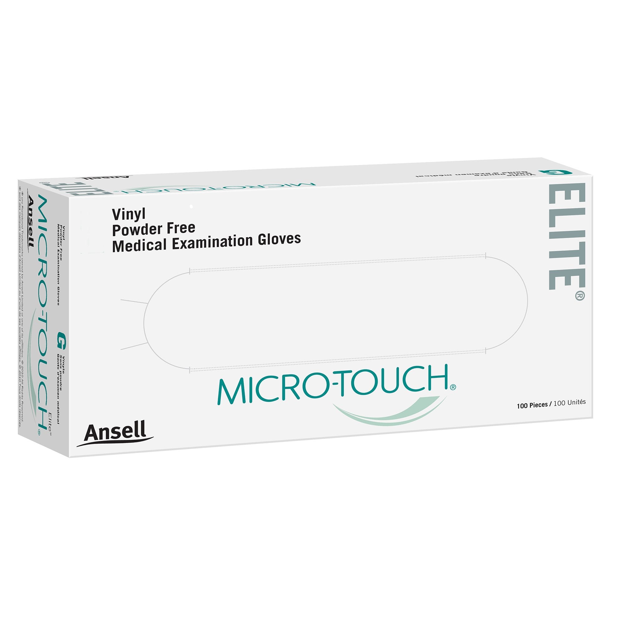 Micro-Touch® Elite® Stretch Vinyl Exam Glove, Large, Ivory 3093