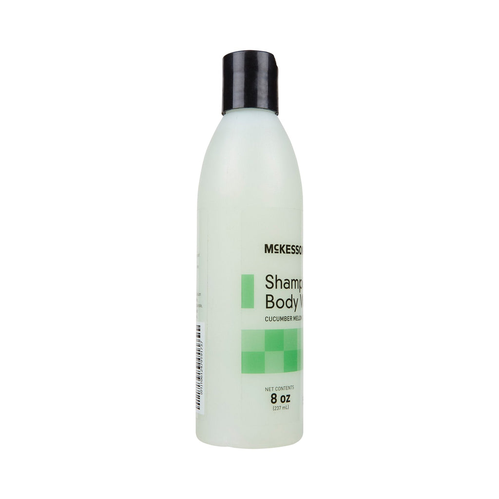 McKesson Shampoo and Body Wash, Cucumber Melon Scent, 8 oz. Squeeze Bottle 53-27903-8