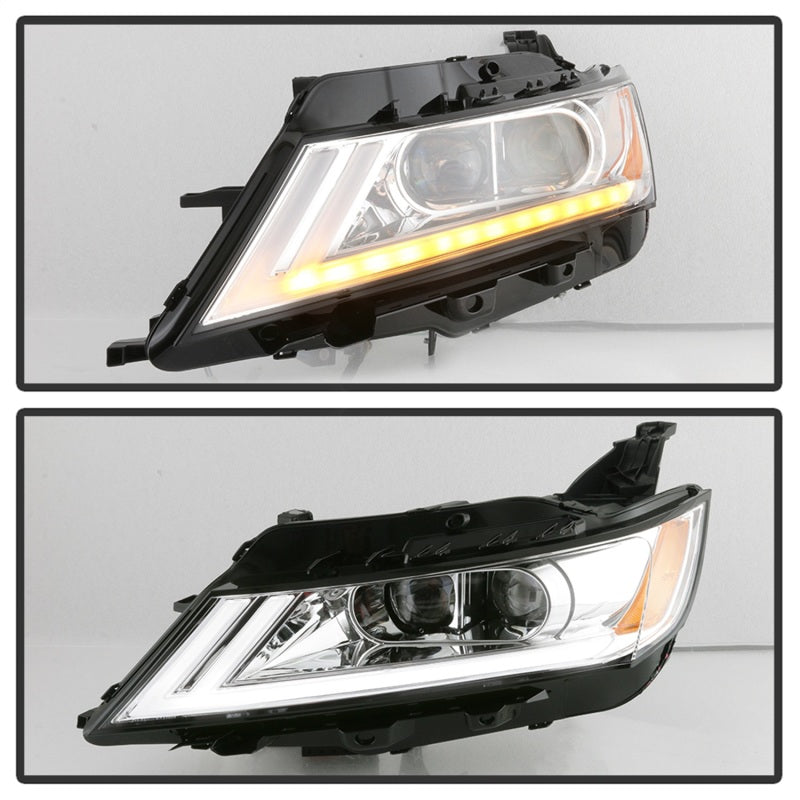 SPYDER xTune 14-18 Chevy Impala (Excl Limited) DRL Halogen Proj Headlights - Chrm (PRO-JH-CIM15-LB-C) 9042898