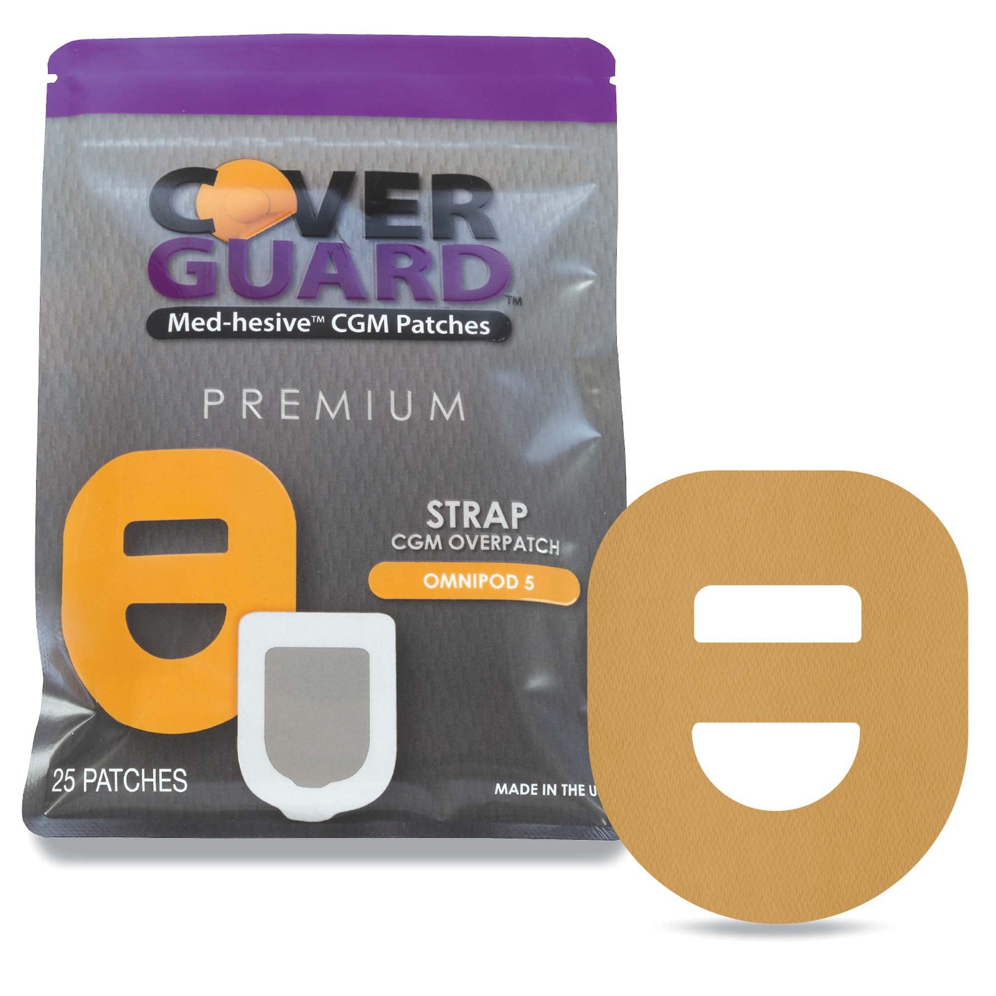 Sensor Overpatch CoverGuard Tan For Omnipod 5 Sensor 101-301T