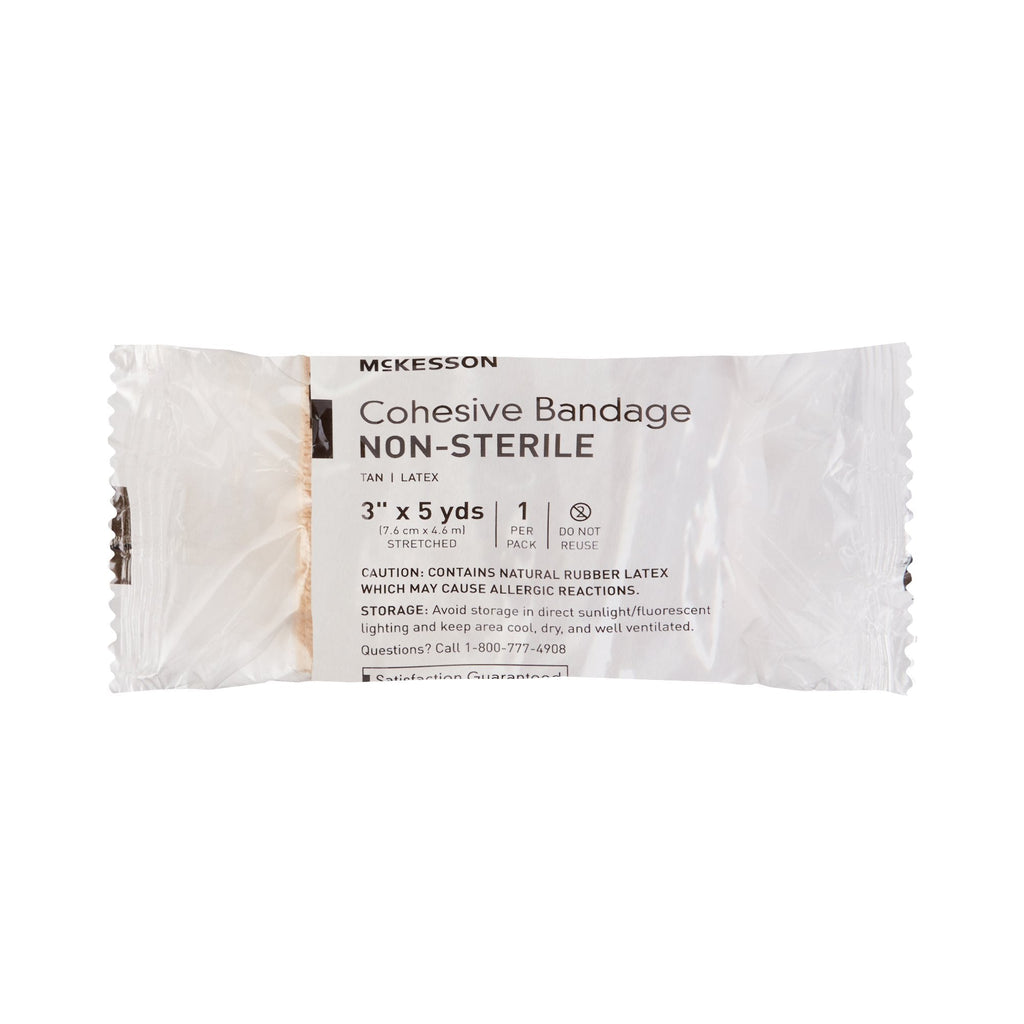 McKesson Self-adherent Closure Cohesive Bandage, 3 Inch x 5 Yard 16-3303