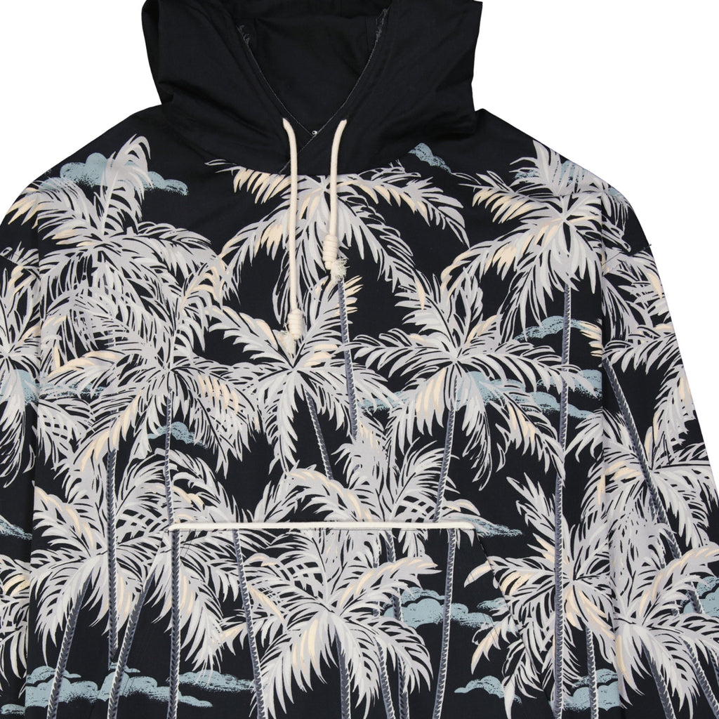 Palm Angels Hooded Printed Shirt Men