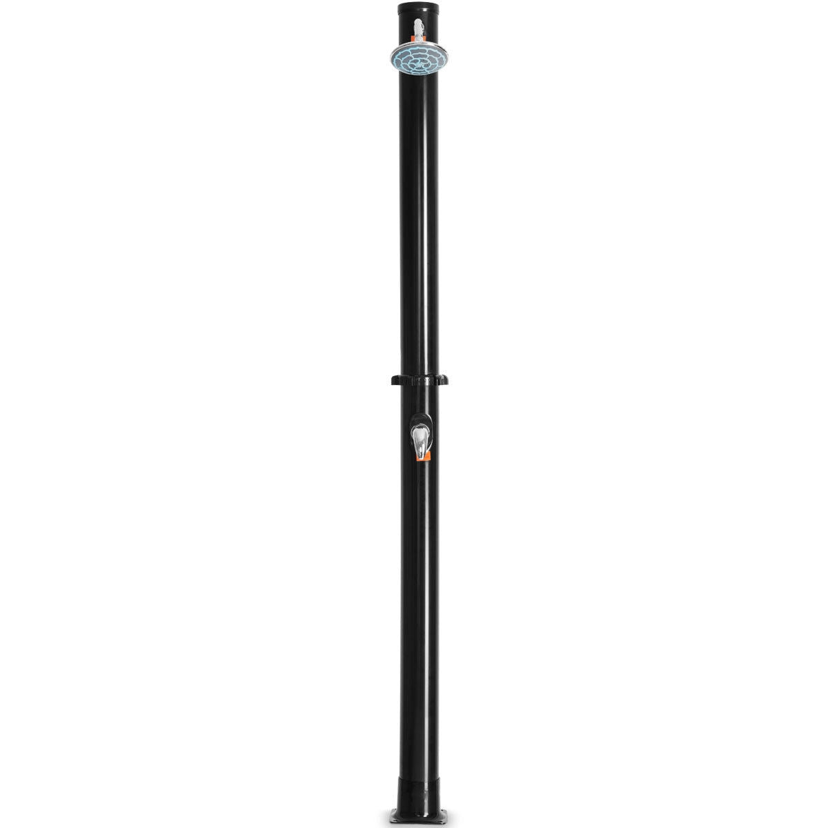 7.2 FT Solar Heated Hot/Cold Shower Spa w/ Base-5.5 Gallon