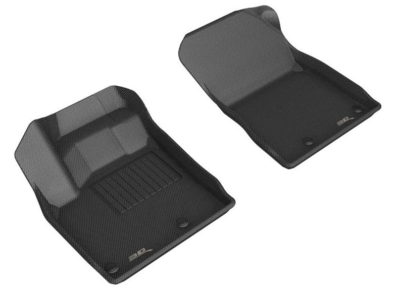 3D MAXpider 21-22 Nissan Rogue Kagu 1st Row Floormat - Black L1NS13611509