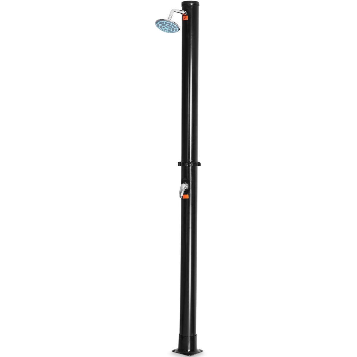 7.2 FT Solar Heated Hot/Cold Shower Spa w/ Base-5.5 Gallon