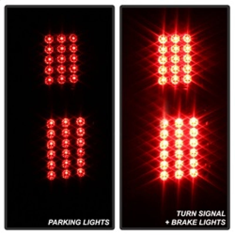 SPYDER xTune 02-06 Chevrolet Avalanche LED Tail Lights - Black Smoke (ALT-JH-CAV02-LED-BSM) 9036842